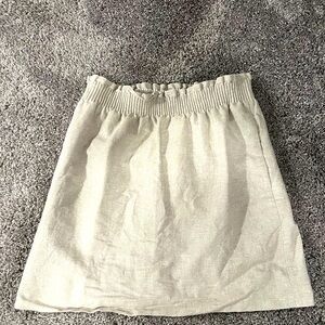 J crew gold shimmer skirt